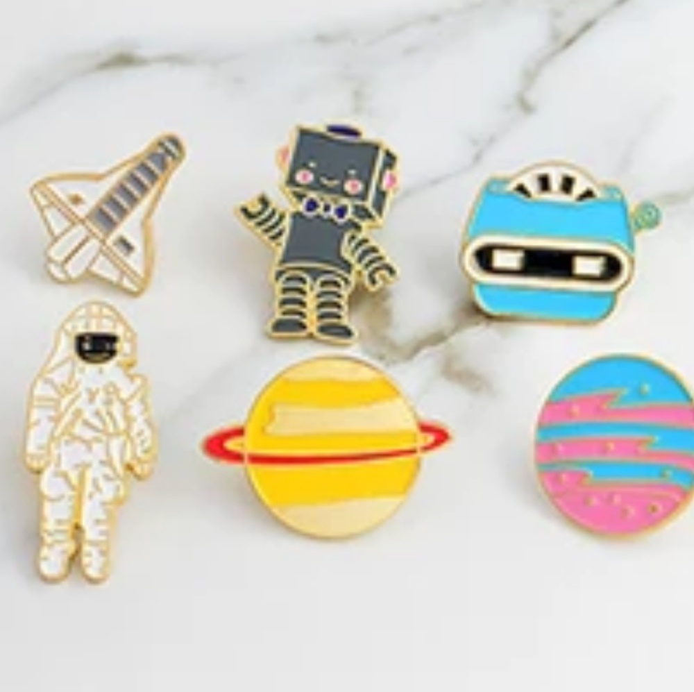 Set of 6 out of this world pins